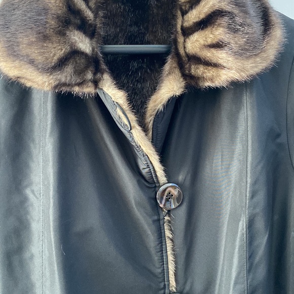 Faux Fur Mink Coat - Picture 5 of 12